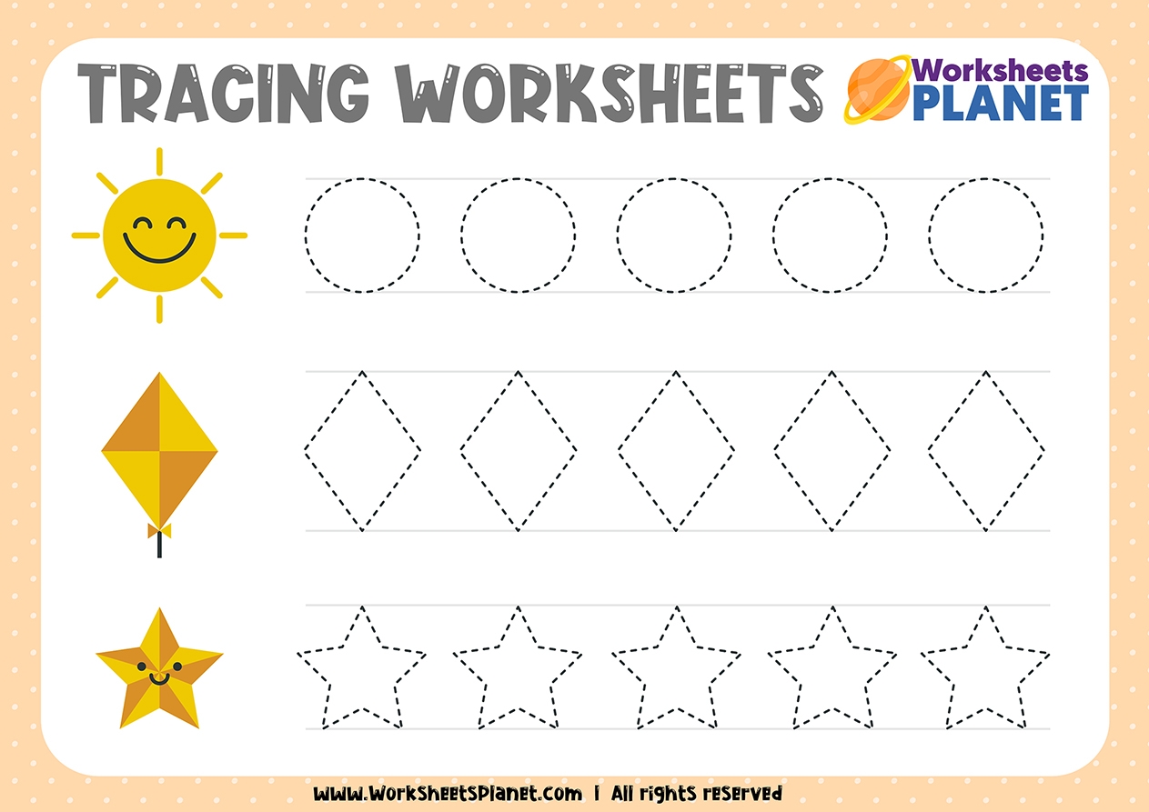 Tracing Activities For Kindergarten Ready To Print Worksheets Library