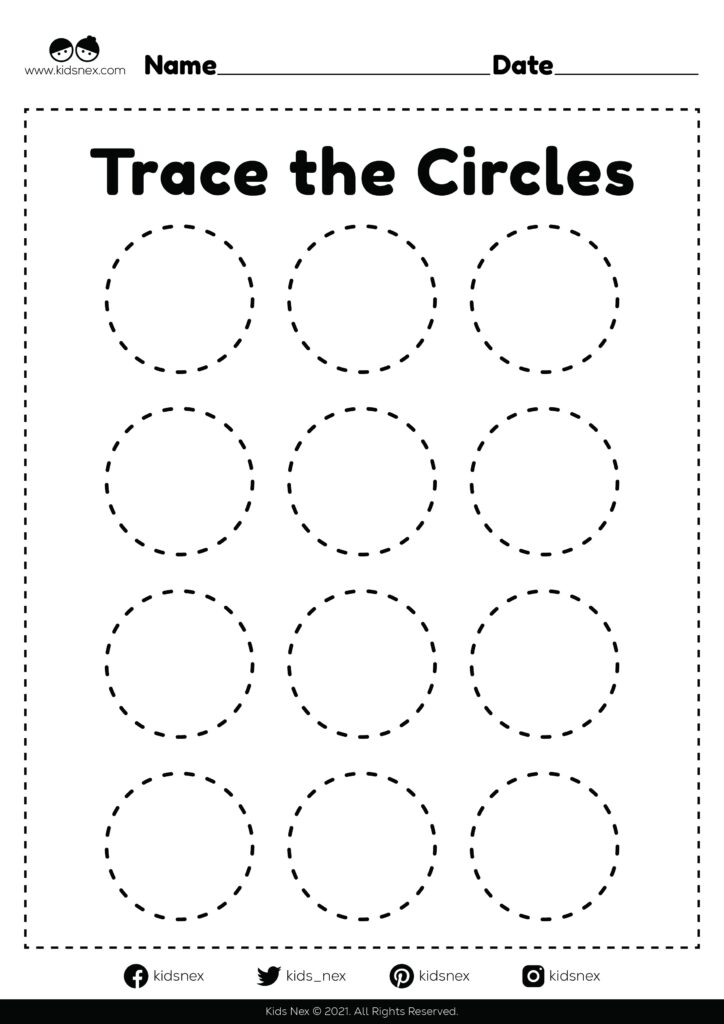 Tracing Circles For Kids Free PDF Printable KidsNex