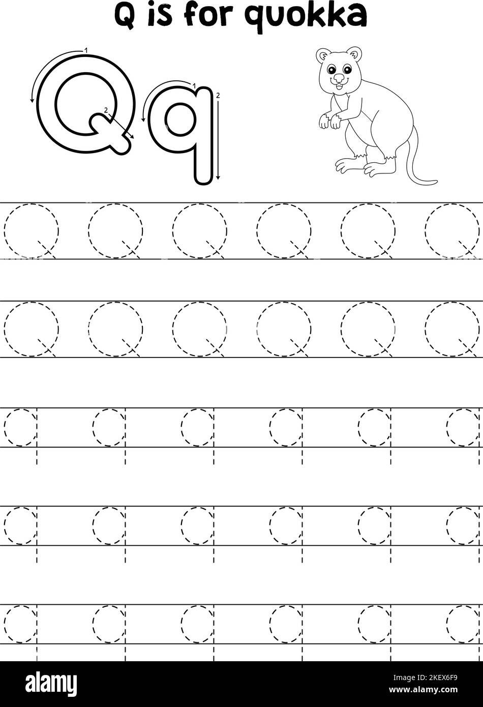 Free Printable Letter Q Tracing Worksheets