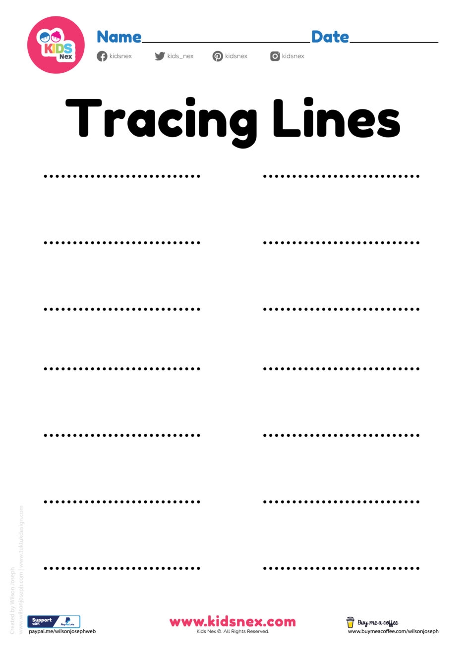 Tracing Lines Worksheets Worksheets Library