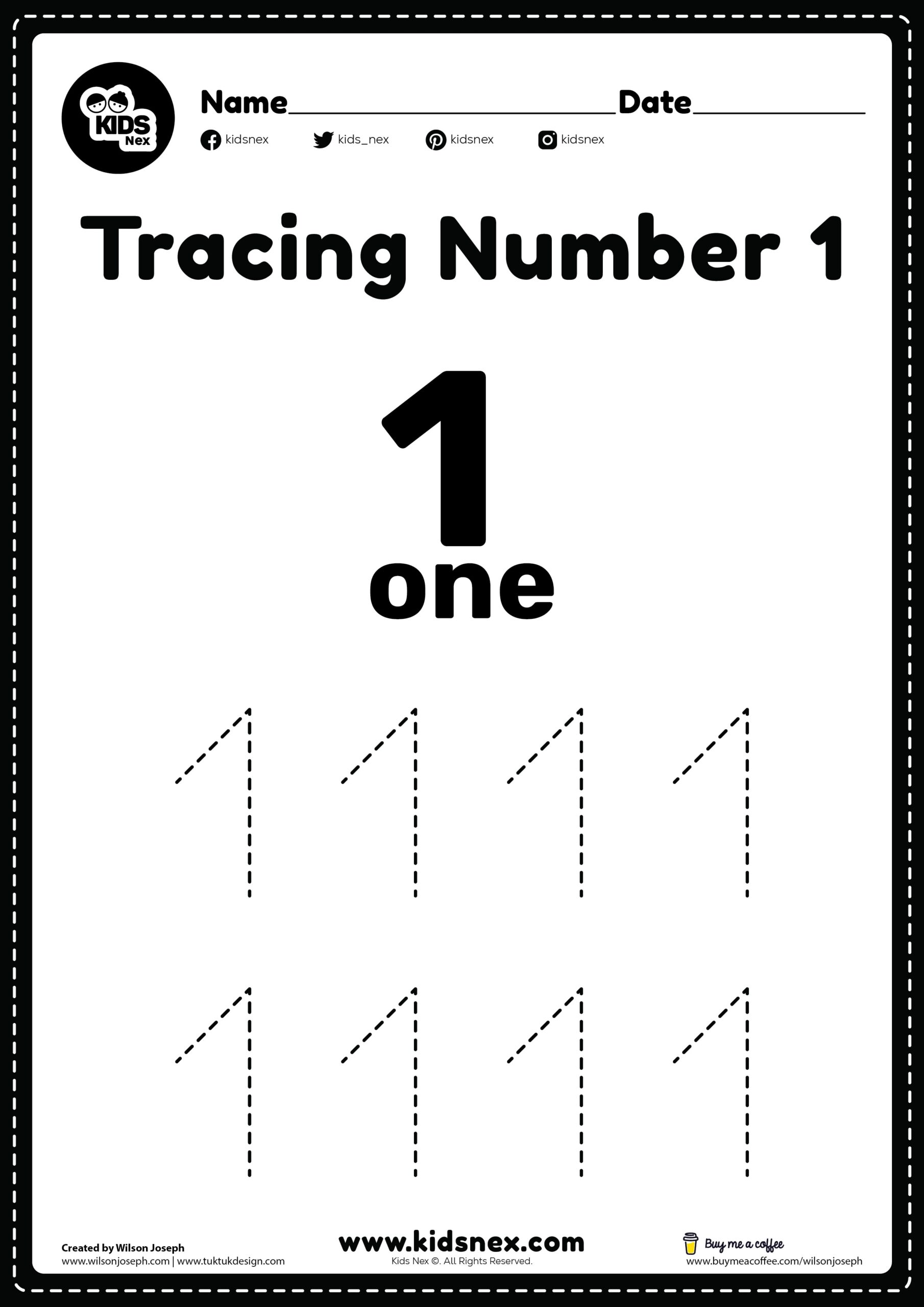 Tracing Numbers Worksheets Free Printable