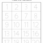 Tracing Numbers Free Printable Practice PDF Worksheets Free 
