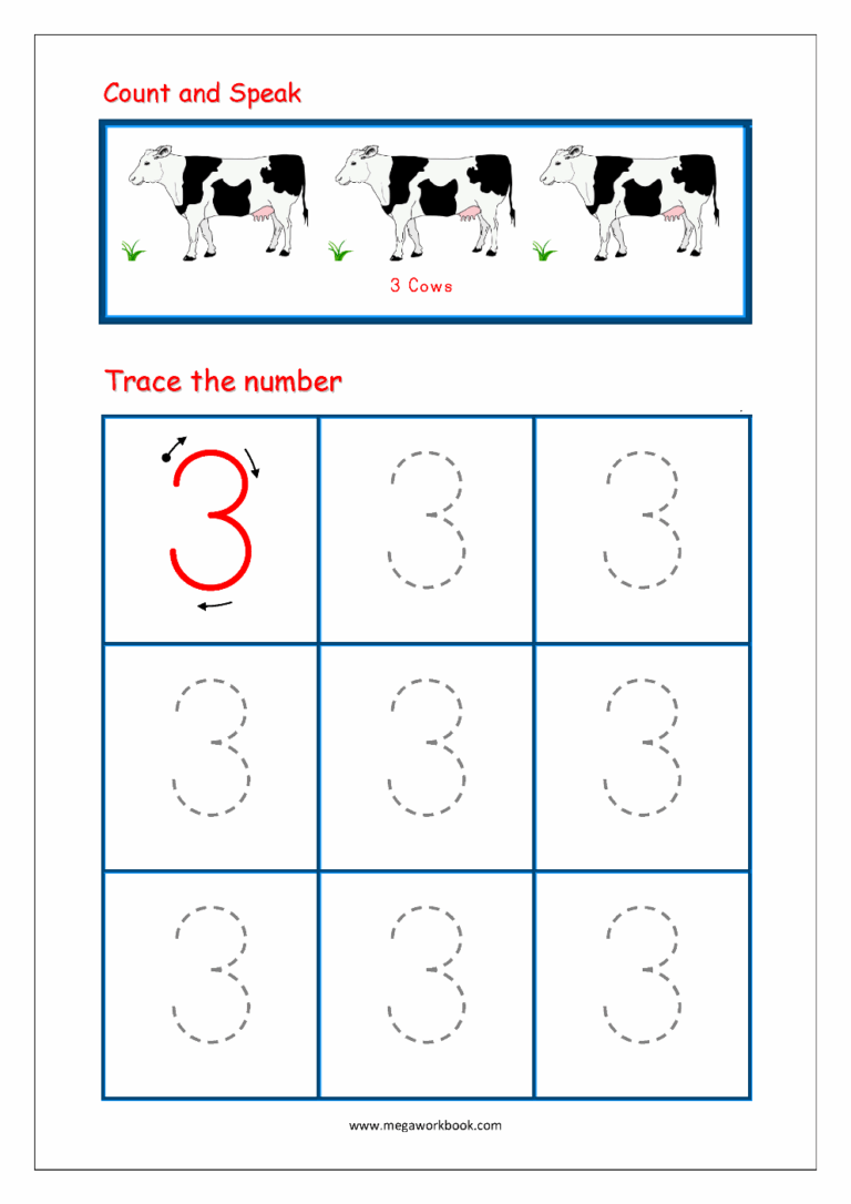 Tracing Numbers Number Tracing Worksheets Tracing Numbers 1 To 