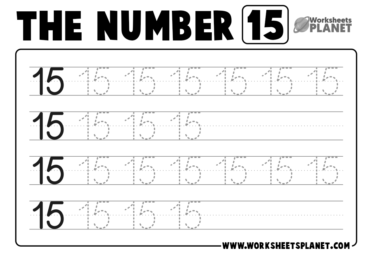 Tracing Numbers Worksheets For Kindergarten READY TO PRINT