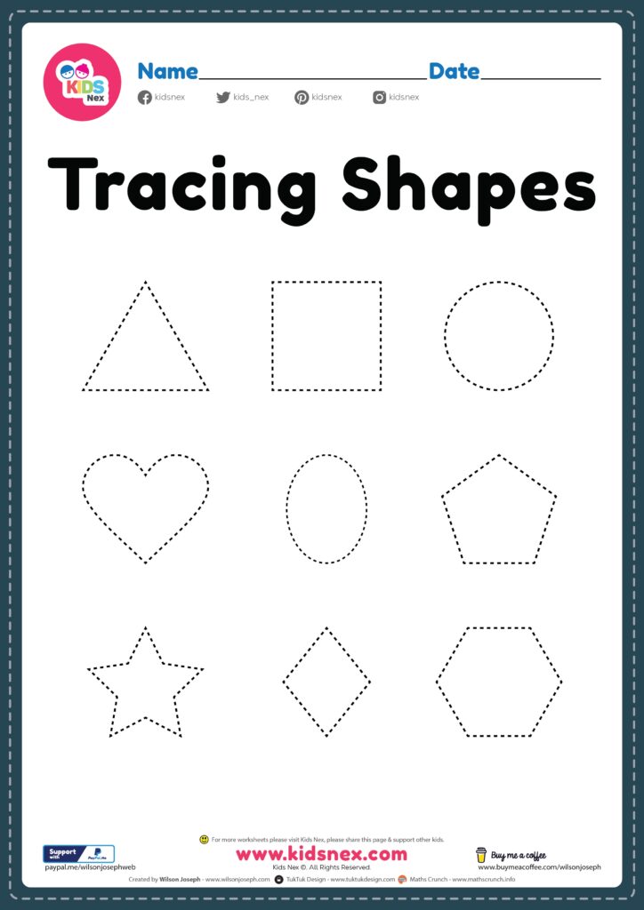 Kindergarten Tracing Worksheets Pdf Free Download