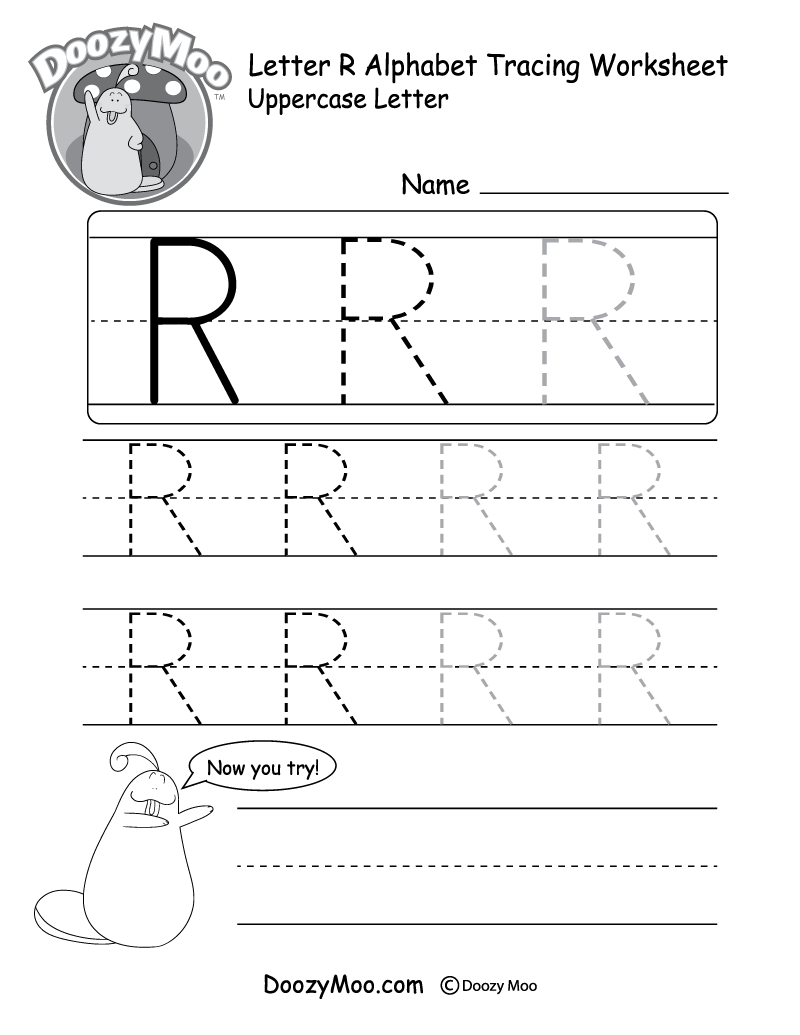 Free Printable Uppercase Letter Tracing Worksheets