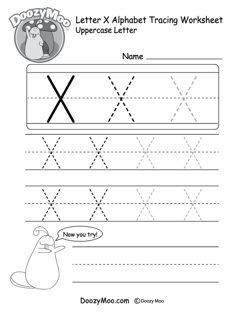 Free Printable Letter X Tracing Worksheets